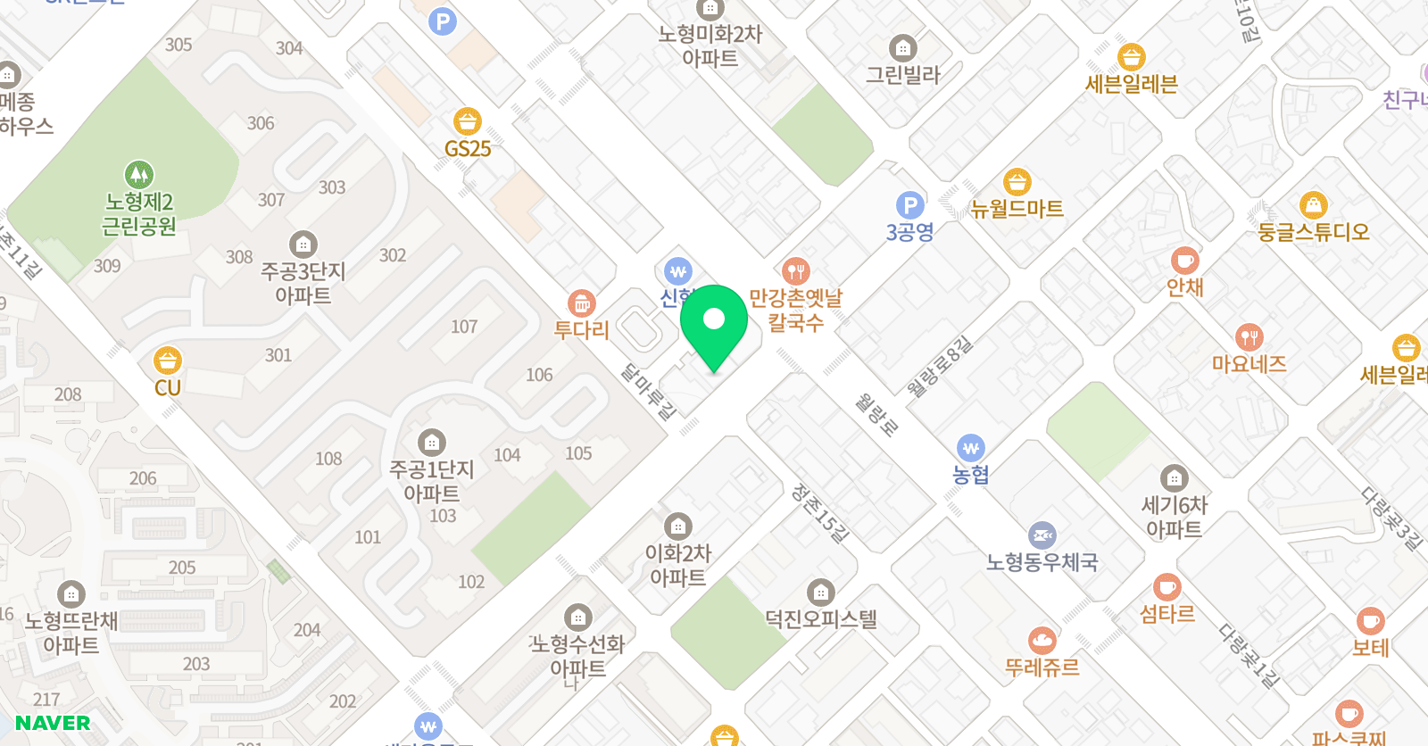 GNB 어학원 북노형캠퍼스 위치