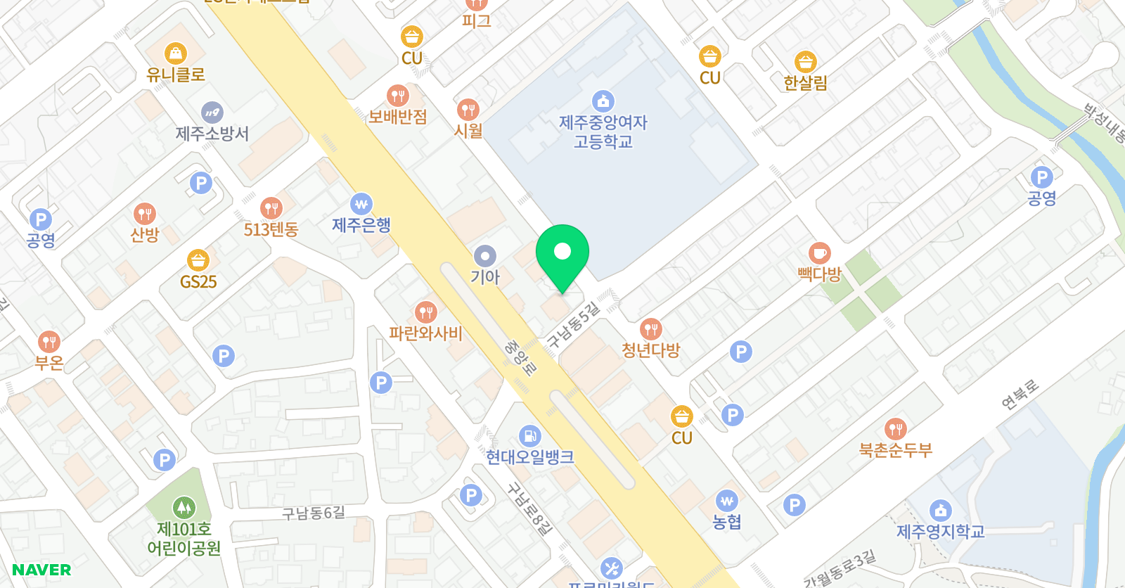 올리브 수학학원 위치