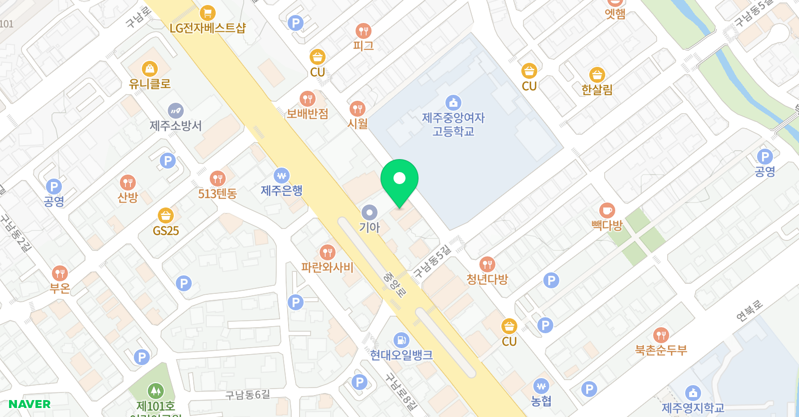 RNR 영수학원 위치