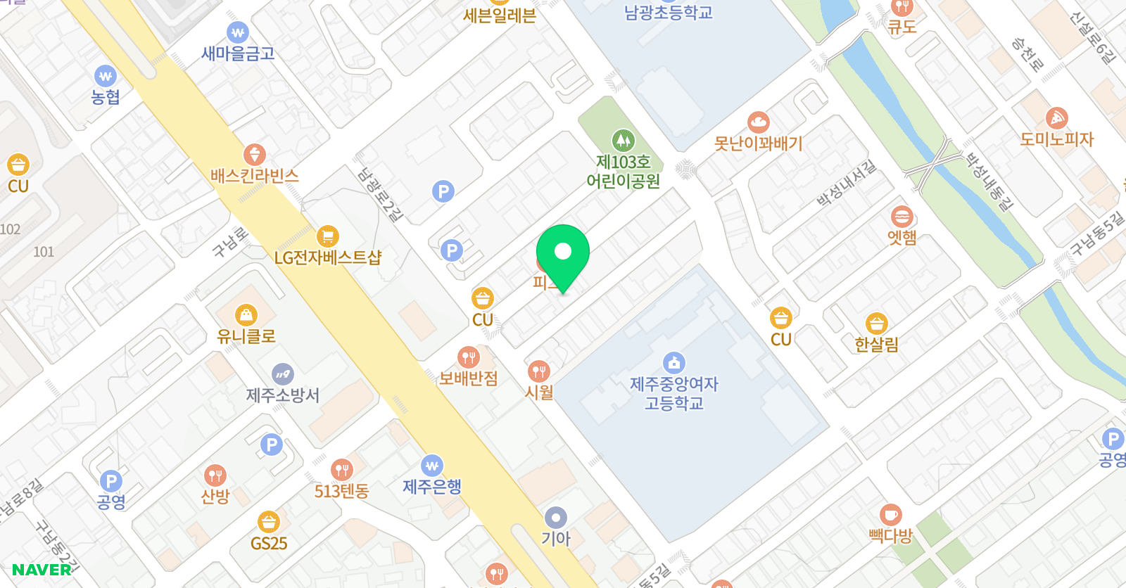 기탄 사고력 교실 남광초점 위치