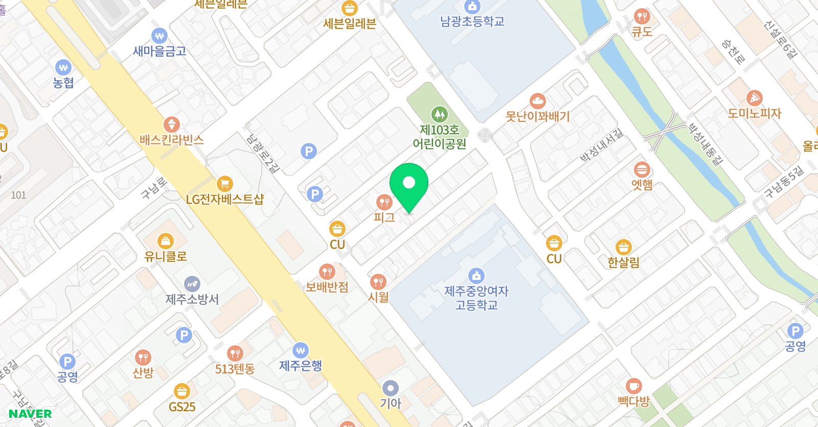 비끄아트 제주이도점 위치