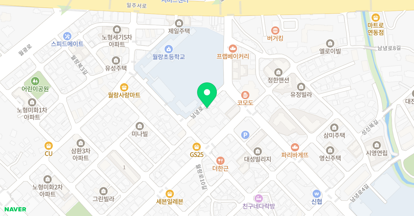 링키영어 월랑점 위치