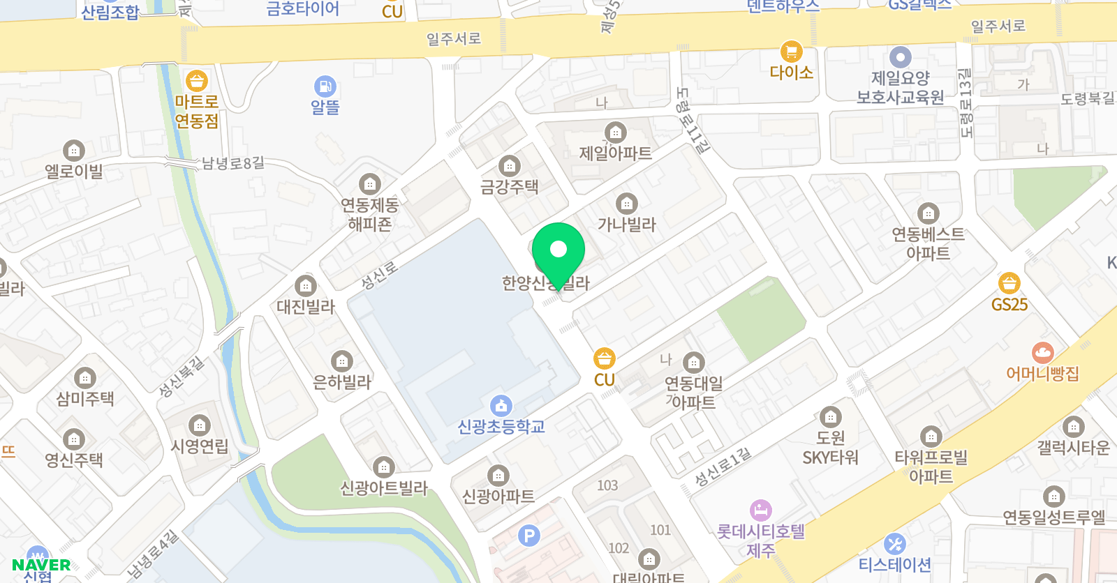 신광GNB 영어전문학원 위치