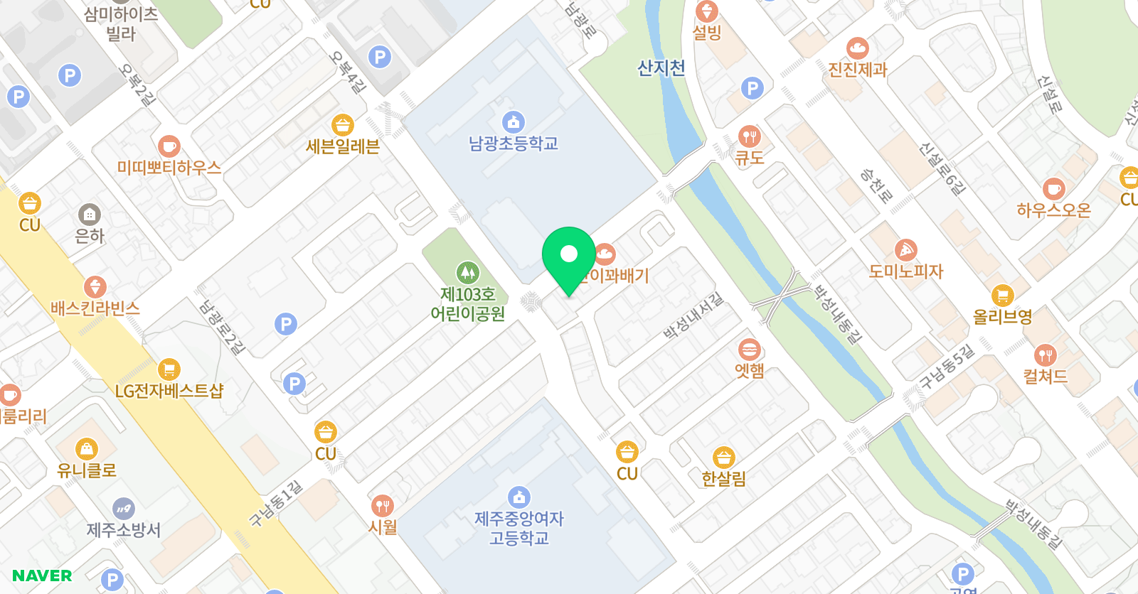 책나무남광독서학원 위치