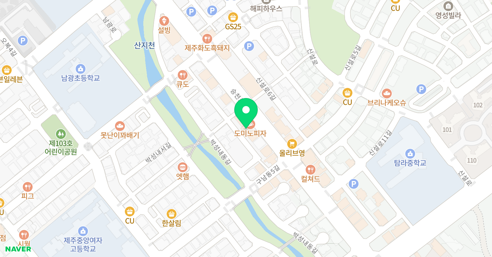 웅진씽크빅 승천센터 위치