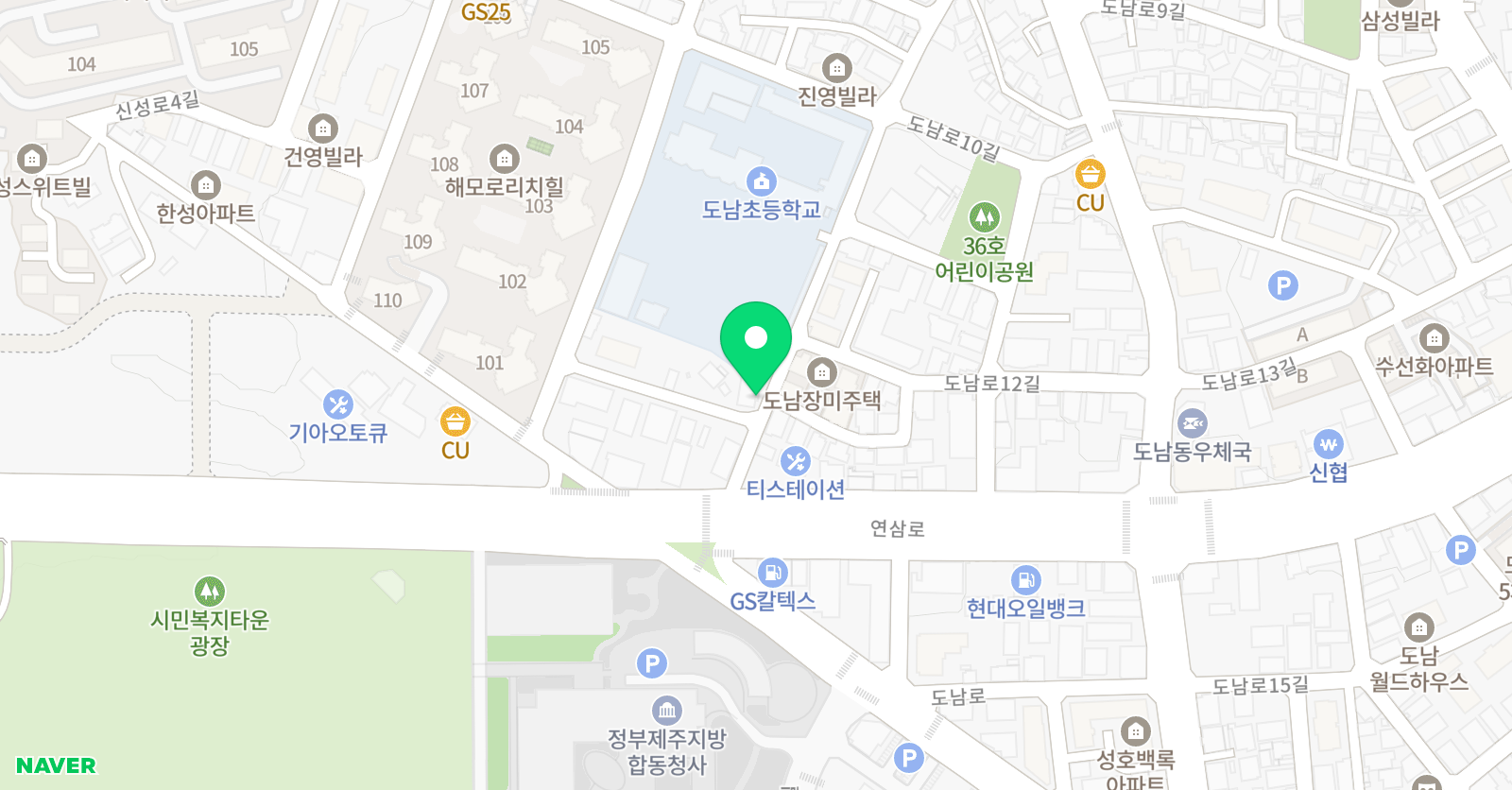 아이숲 음악학원 위치