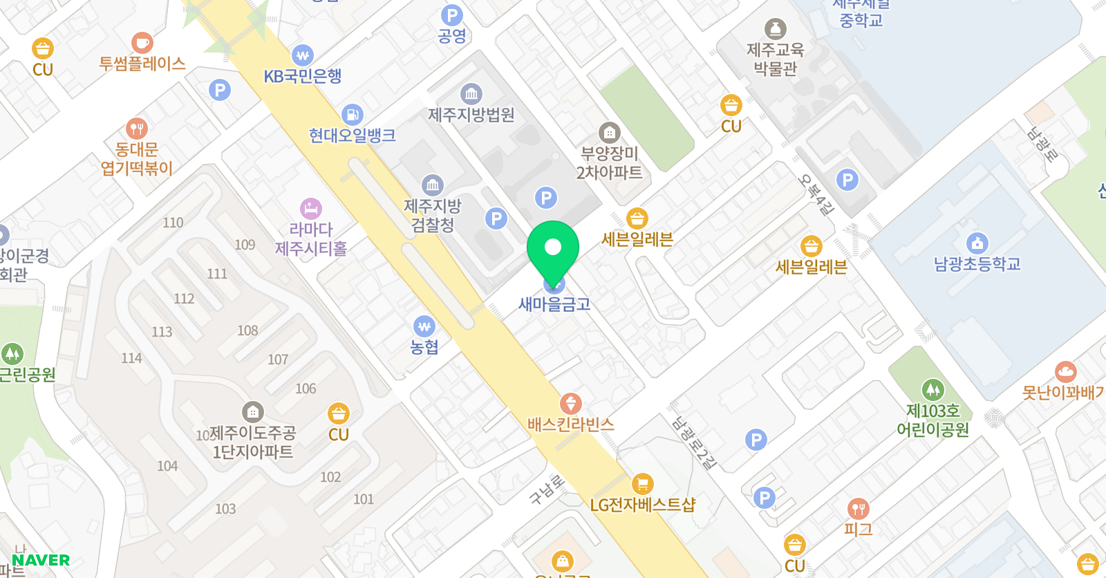 미쁨수학영어학원 위치