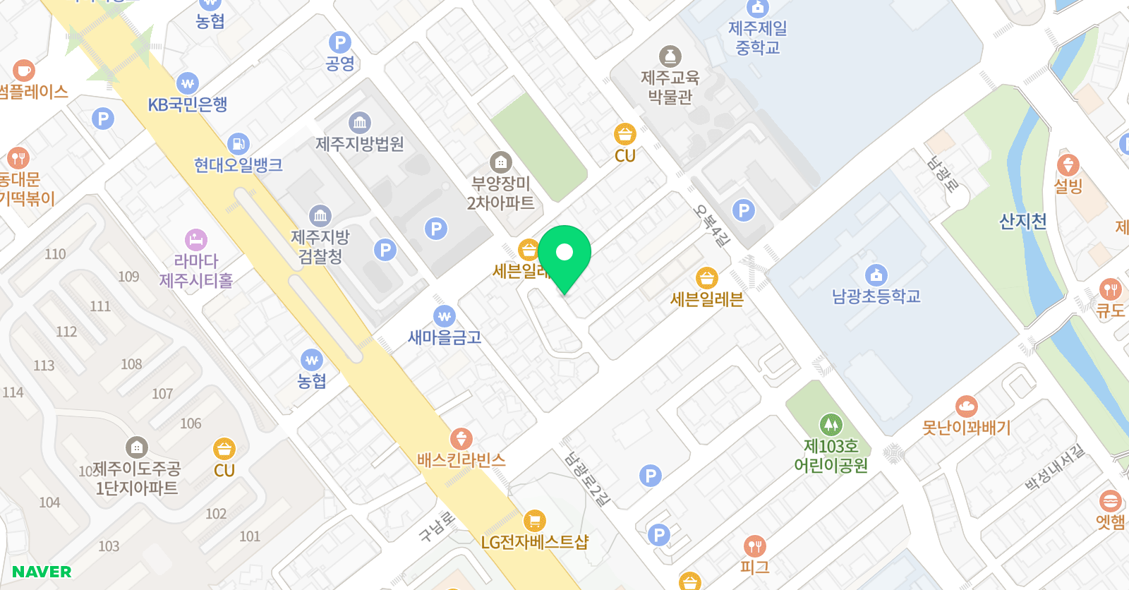 합기도수체육관 위치
