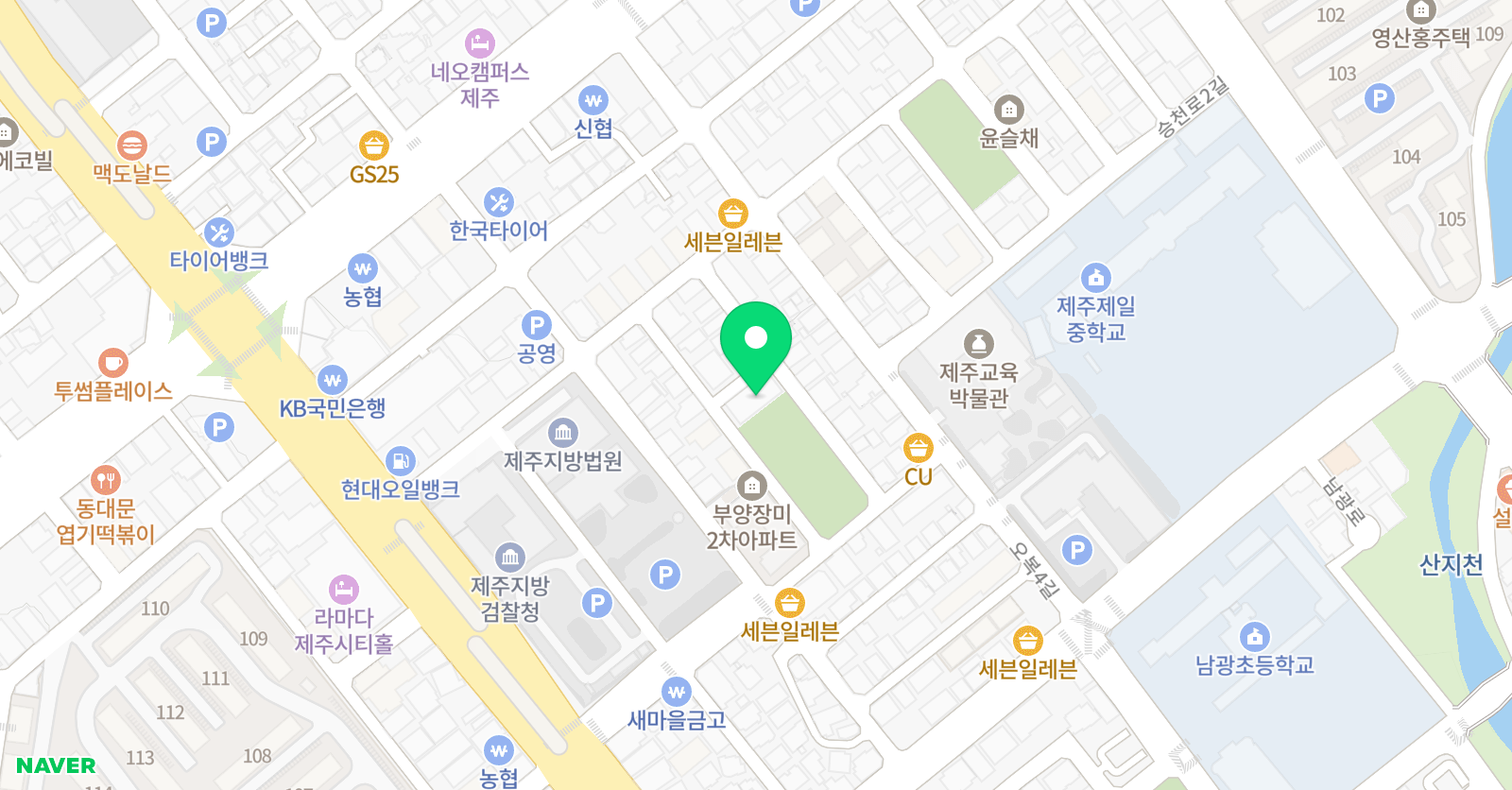 SDA 킨더레스트 어학원 제주점 위치
