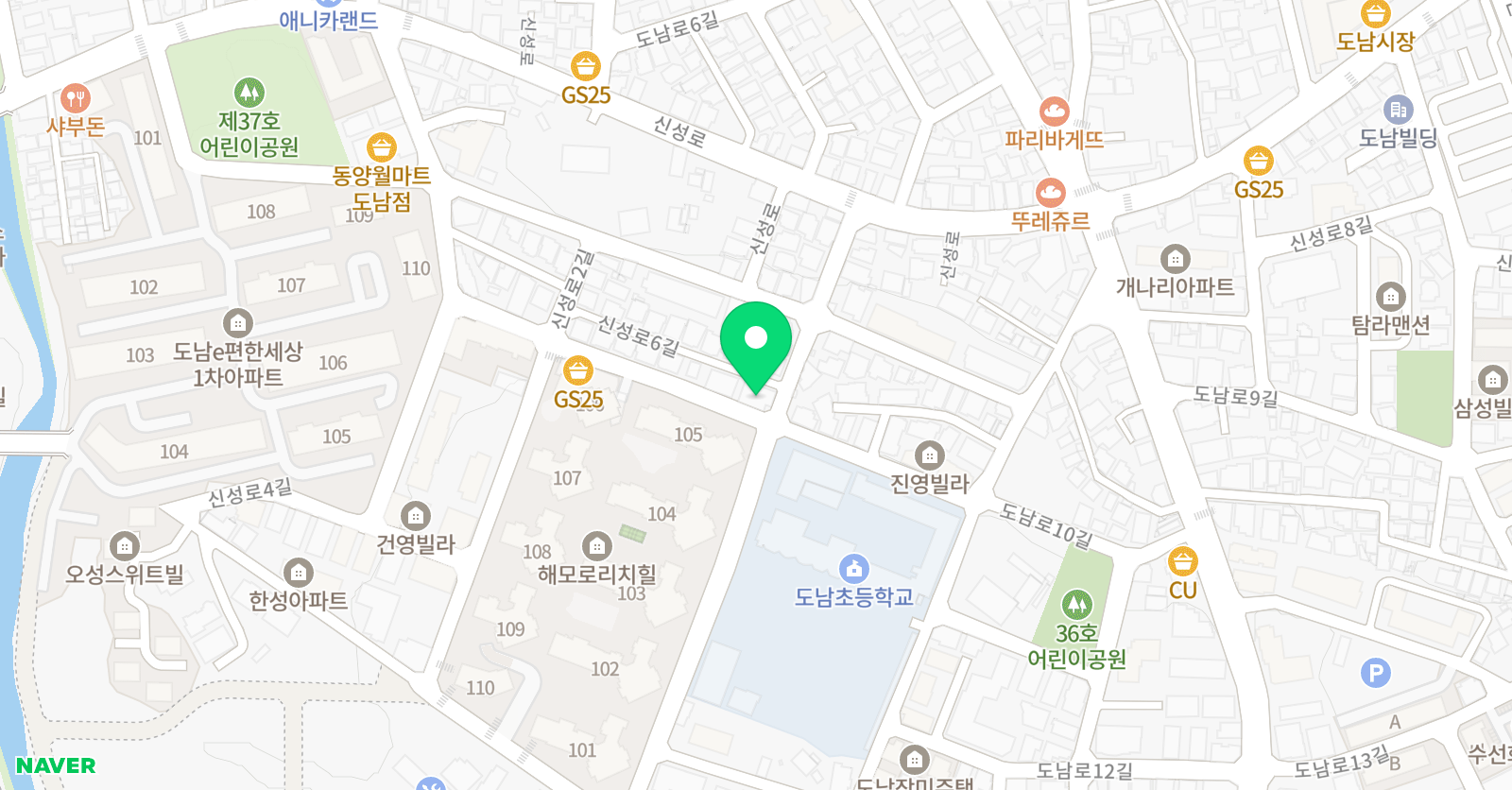 기탄사고력교실 쑥쑥학원 위치