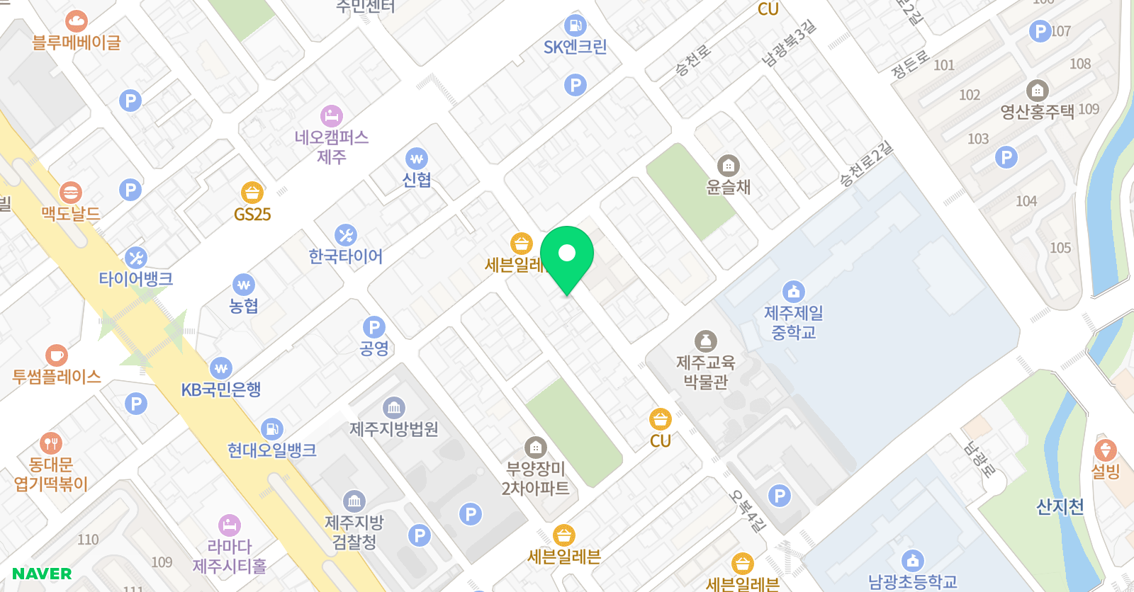 남광드림 태권도 위치