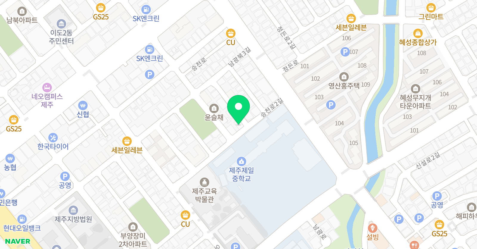 윤선생 우리집앞영어교실 승천로점 위치