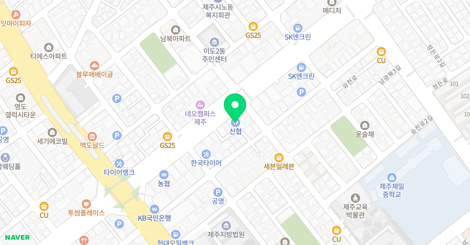 팁스 영어수학학원 위치