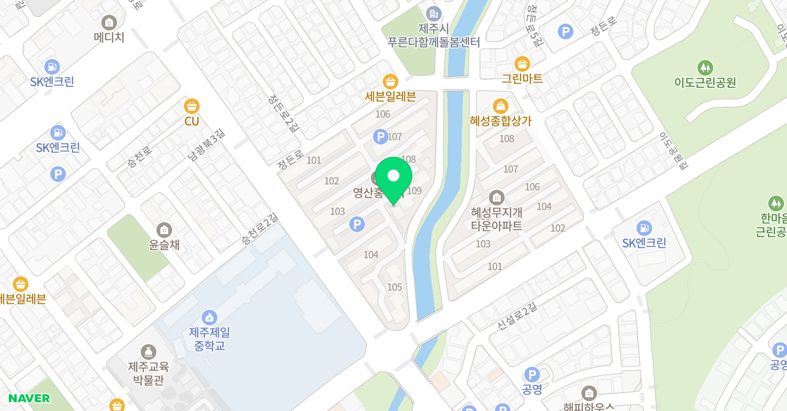 아랑 태권도 위치