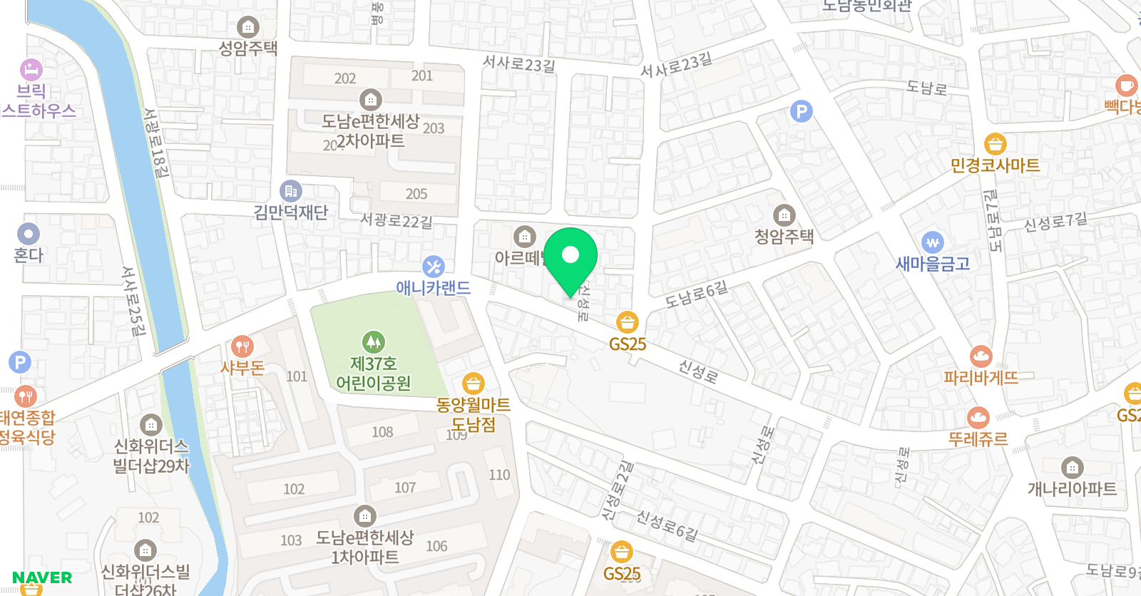 로뎀나무 미술 위치