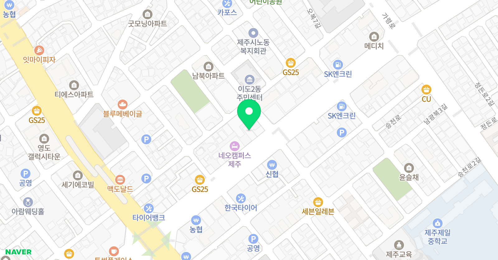 차일드유이도 캠퍼스 어학원 위치