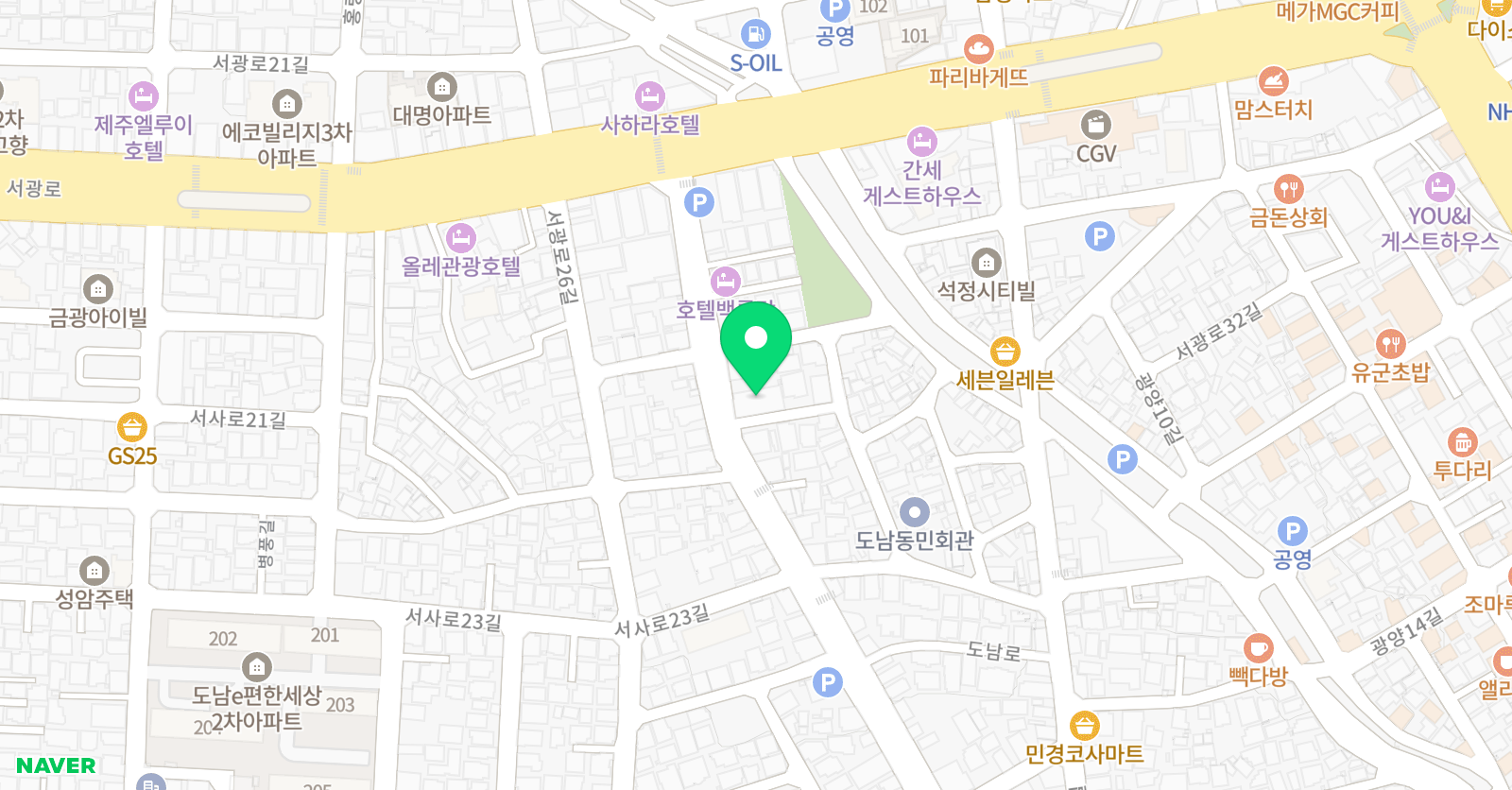 자파리스포츠센터 위치