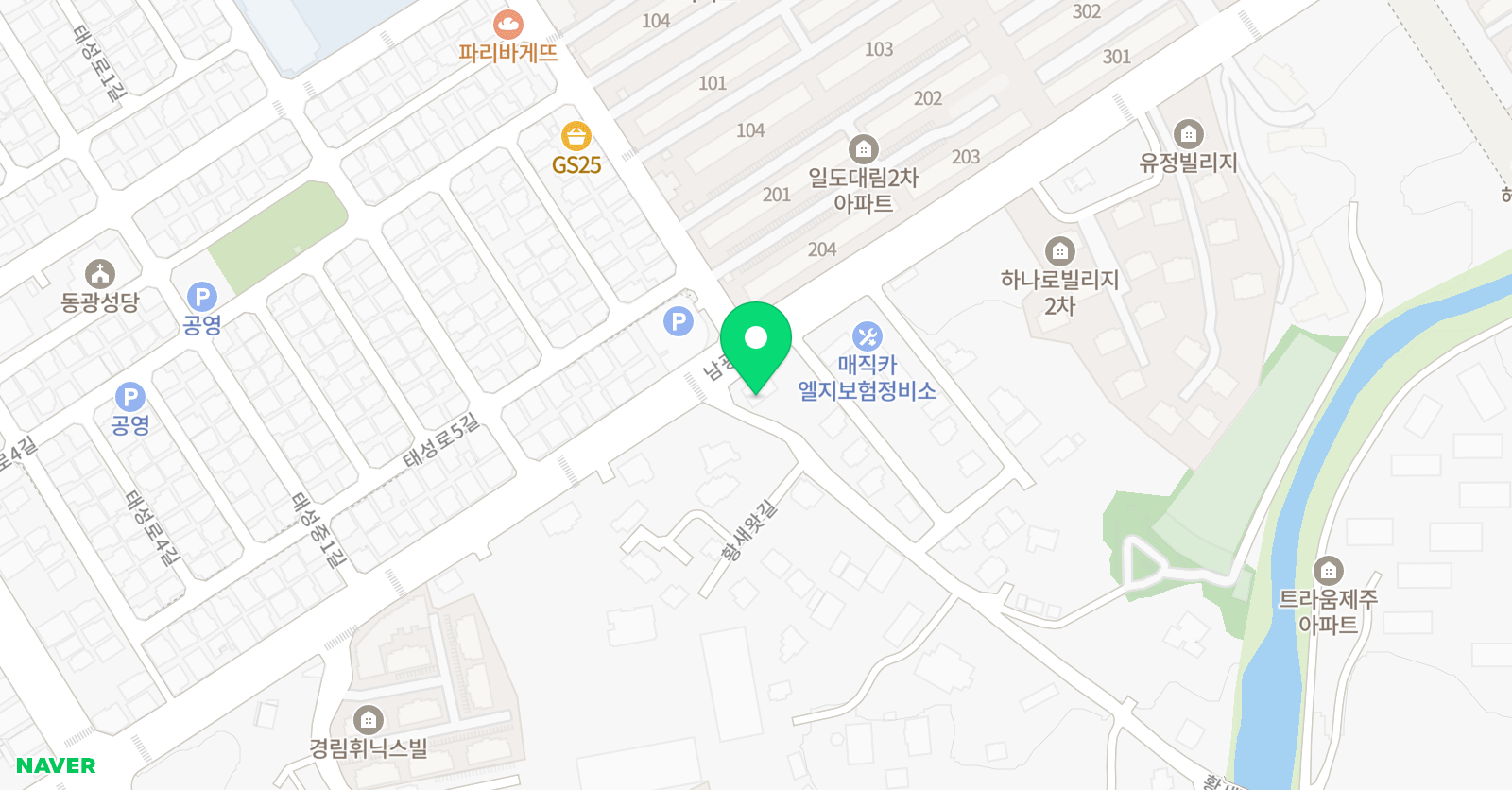 정도 체육관 유노 점프 음악 줄넘기 위치