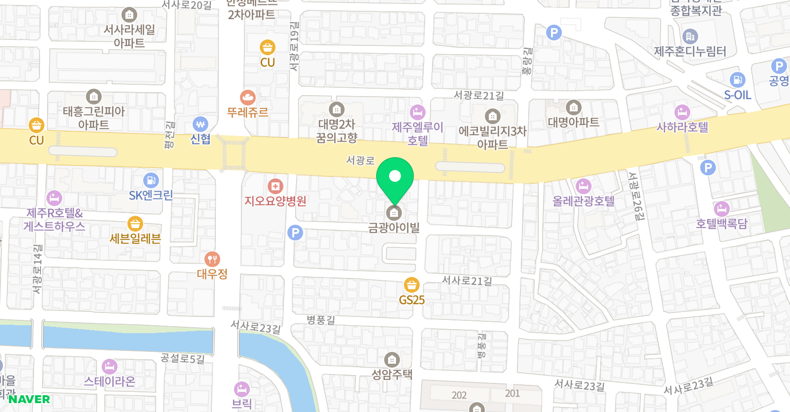제주스타뮤직아카데미 학원 위치