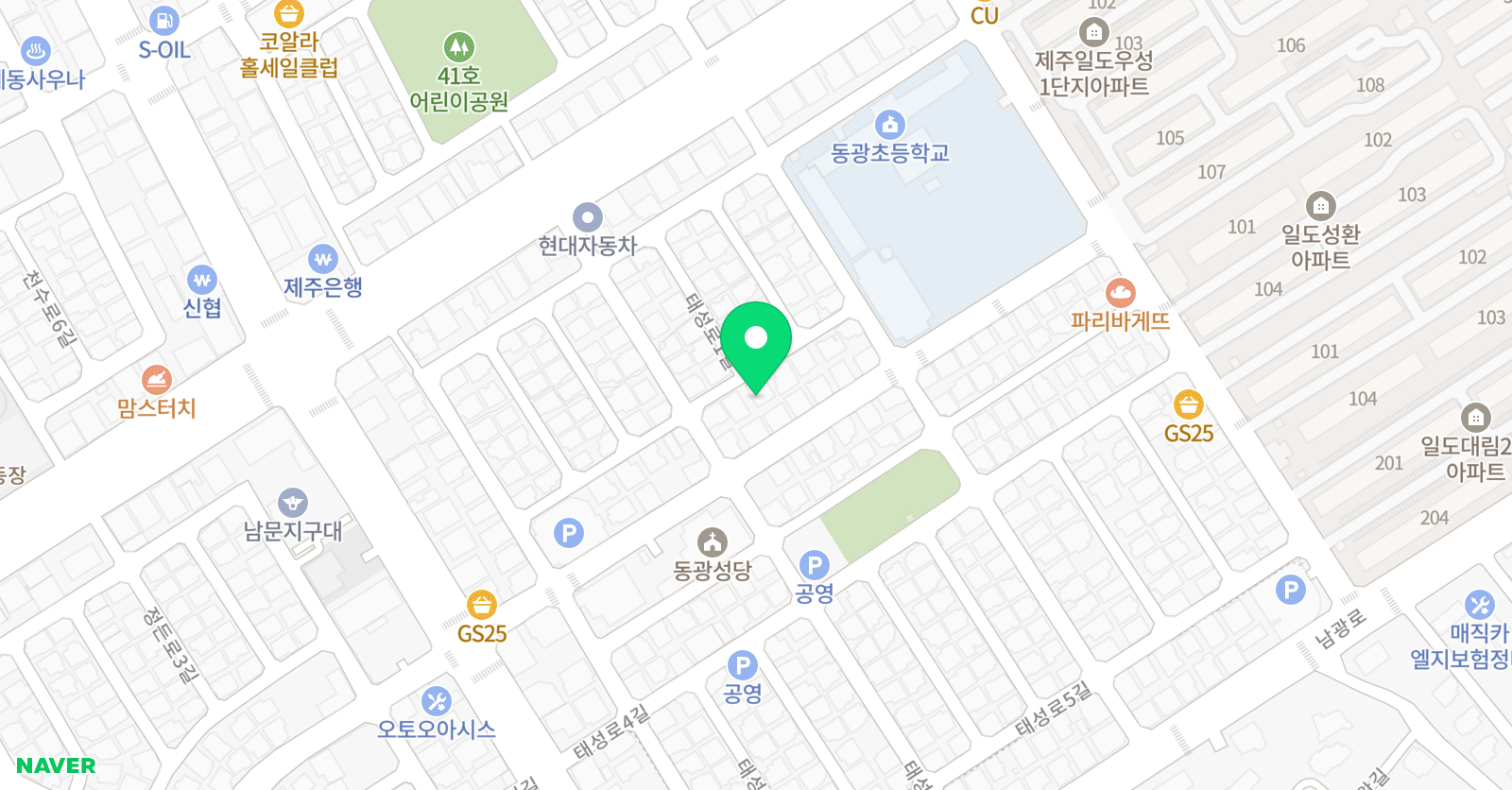 기탄사고력교실 동광초교실 위치
