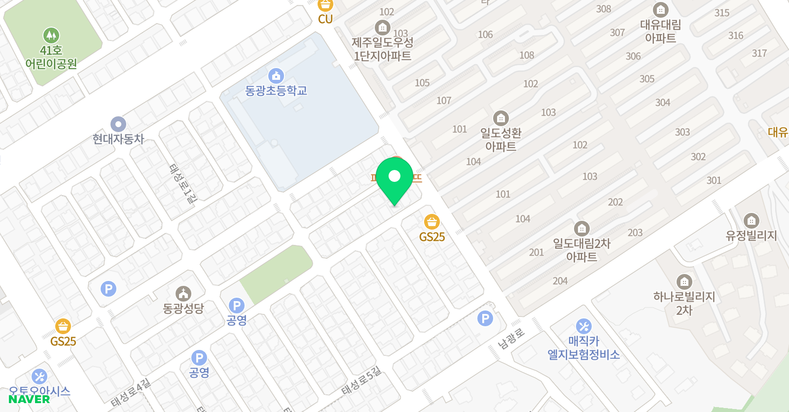 한우리 독서토론논술 동광교습소 위치