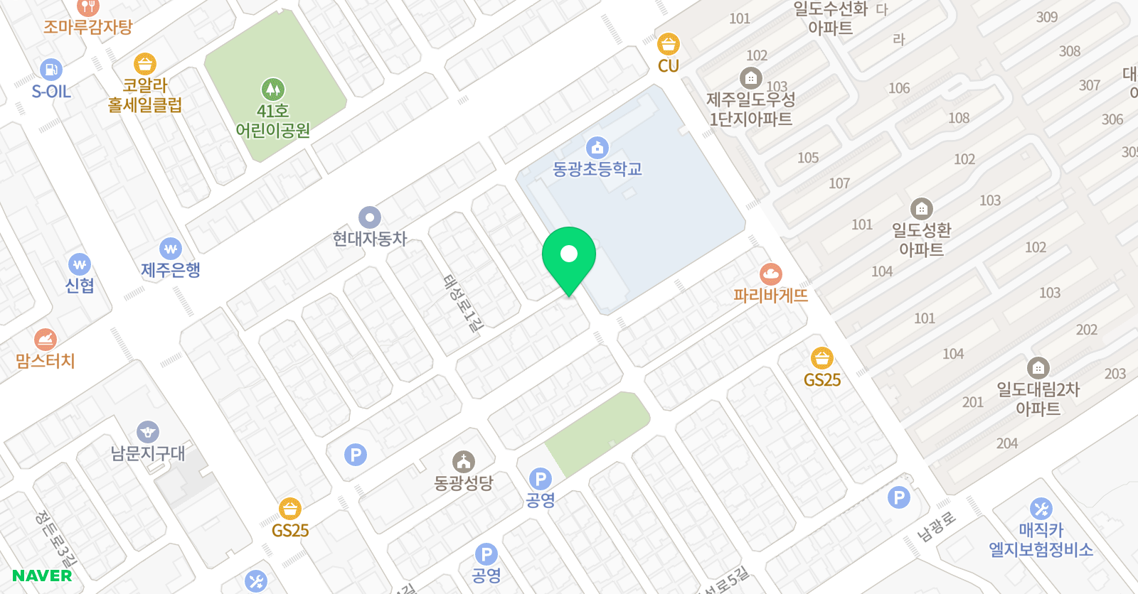 푸르넷 영어 동광점 위치