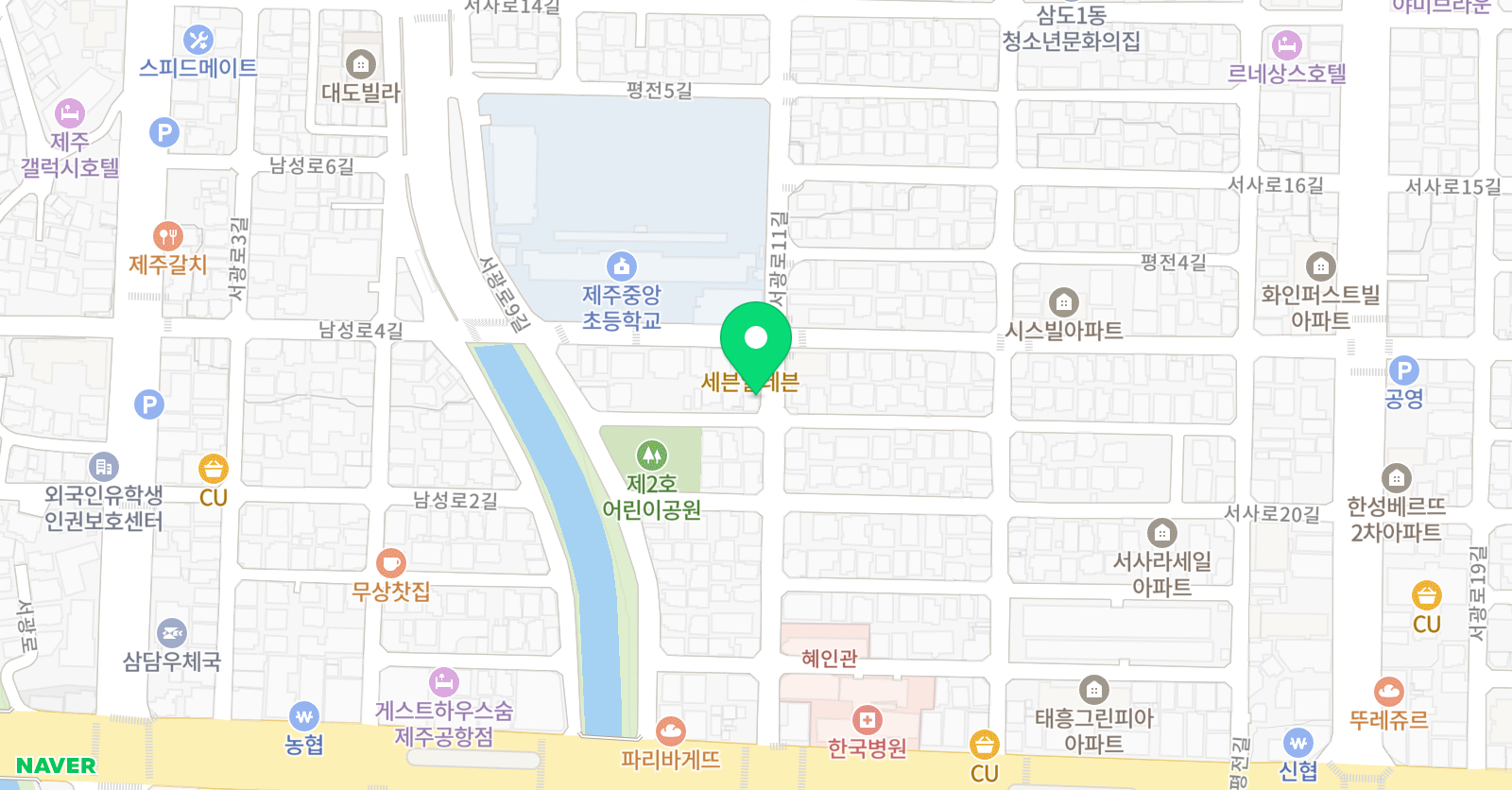 중앙우리 학원 위치