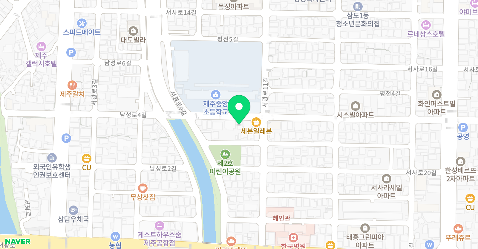 한라 태권도 제3관 위치