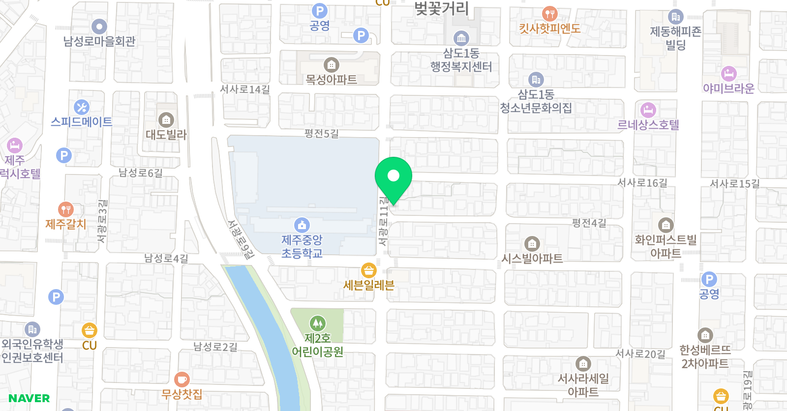 푸르넷공부방 중앙초 학원 위치