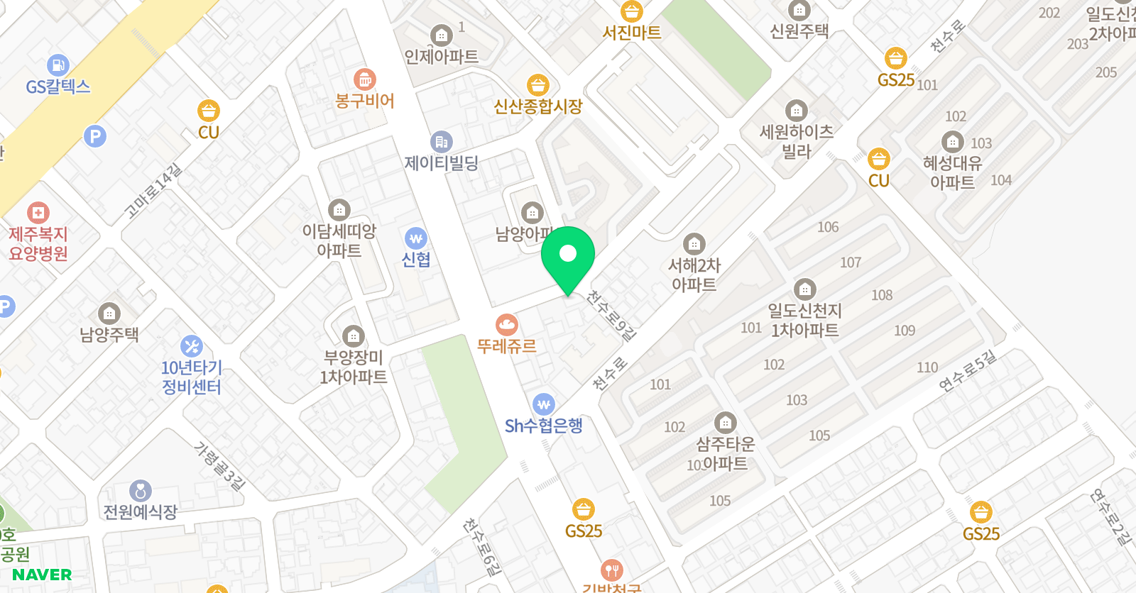 뮤엠 영어 일도점 위치