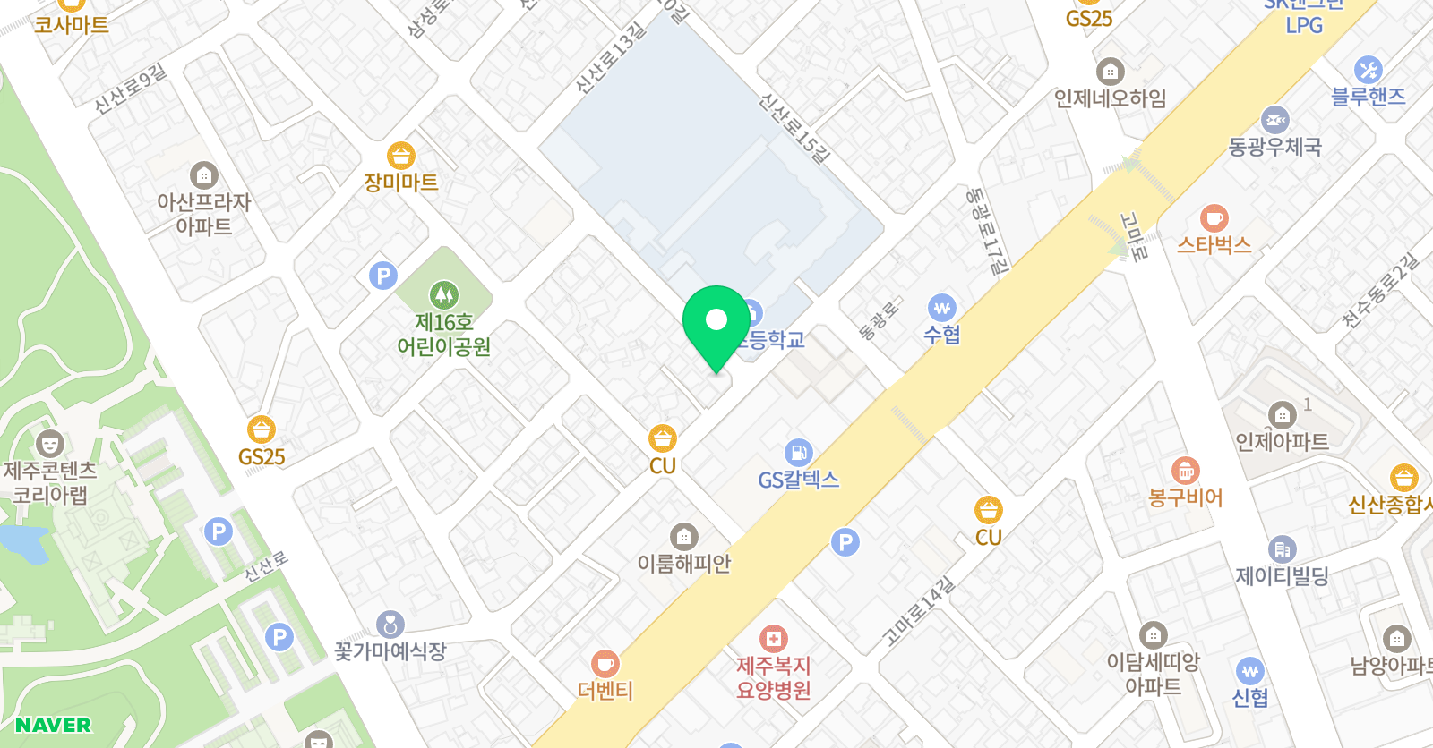 책나무인화 독서학원 위치