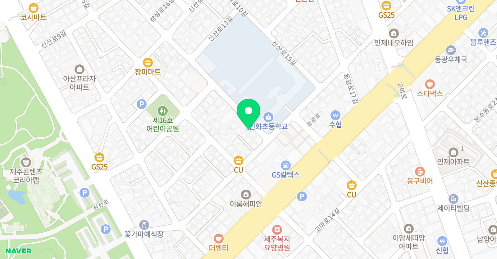 삼성영어셀레나 인화초학습관 위치