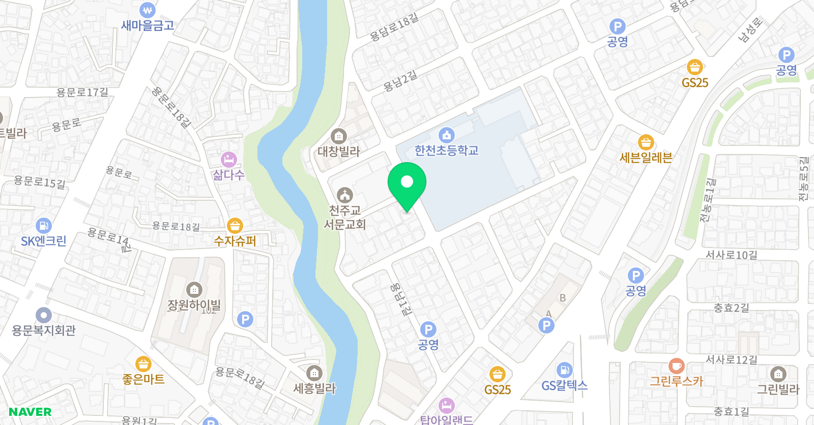 찐쌤푸르넷 공부방 위치