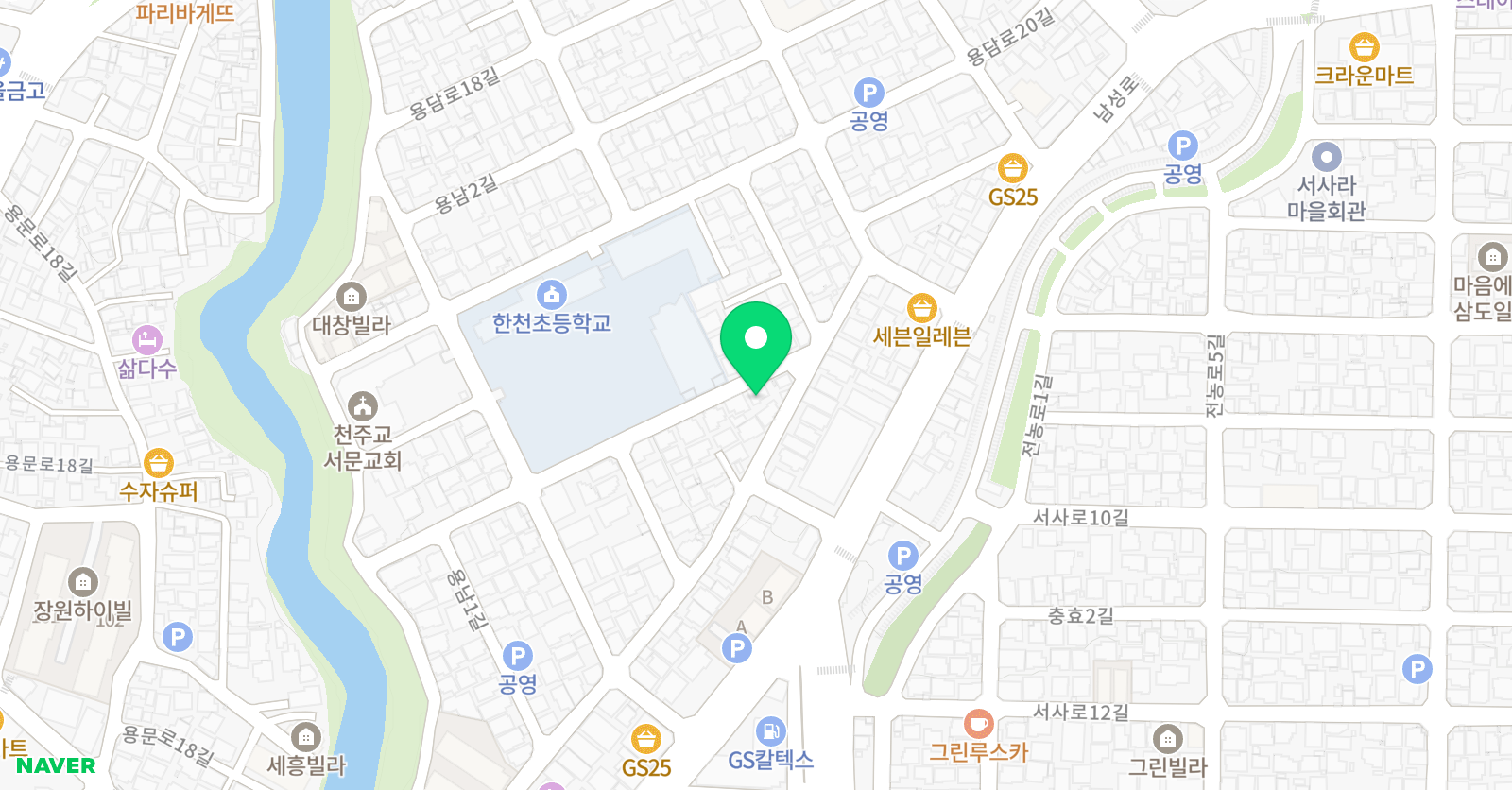 꿈꾸는 음악학원 위치