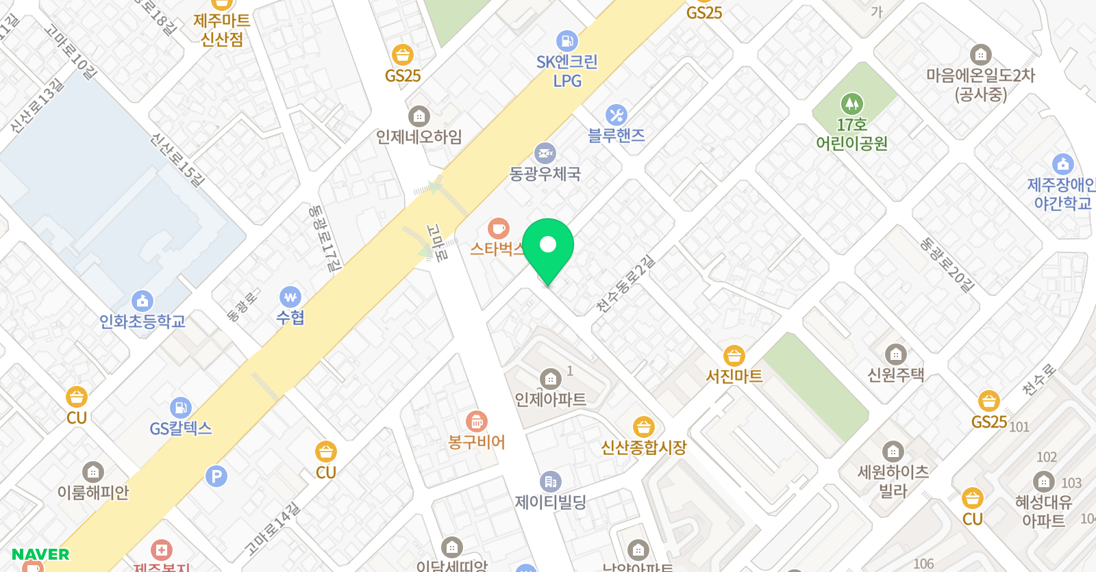 차이랑 중국어 일도캠퍼스 위치