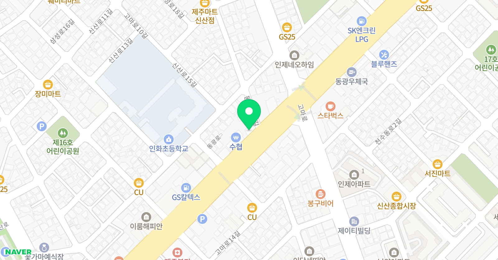 한우리 독서논술 학원 제주지부 위치
