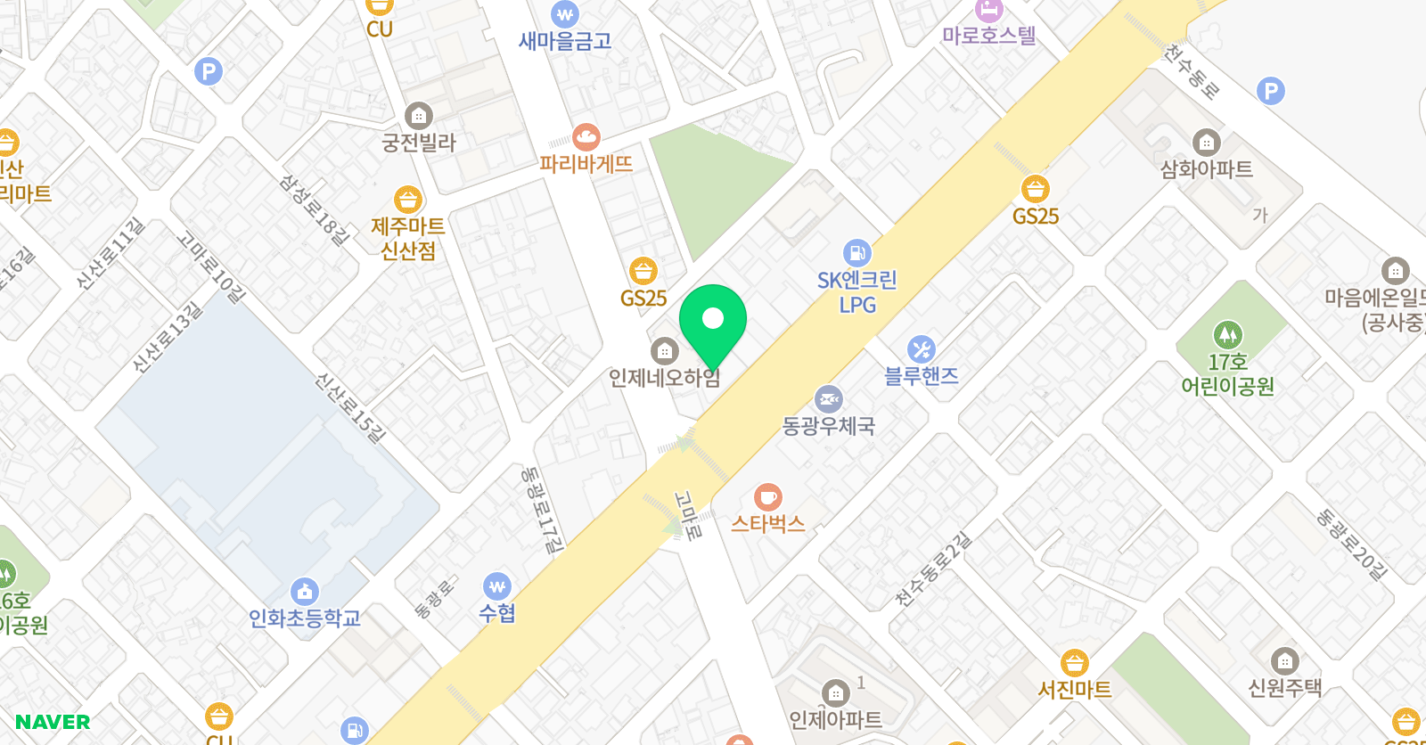 리브로아르츠 제주지사 위치