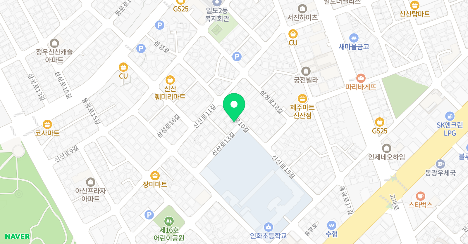 JM 음악교습소 위치