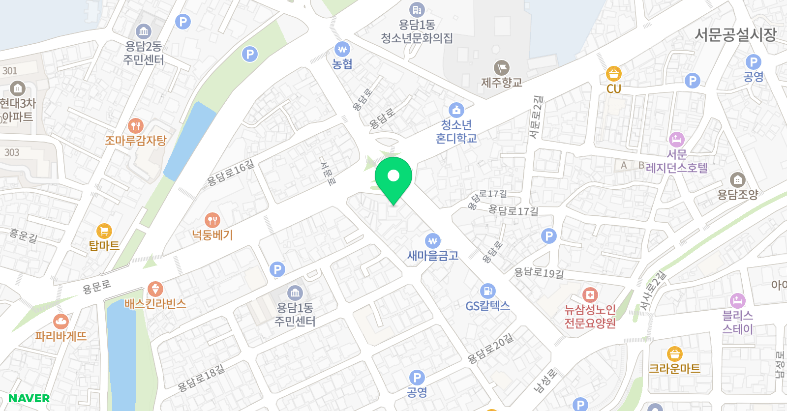 윤선생 IGSE 제주용담학원 위치