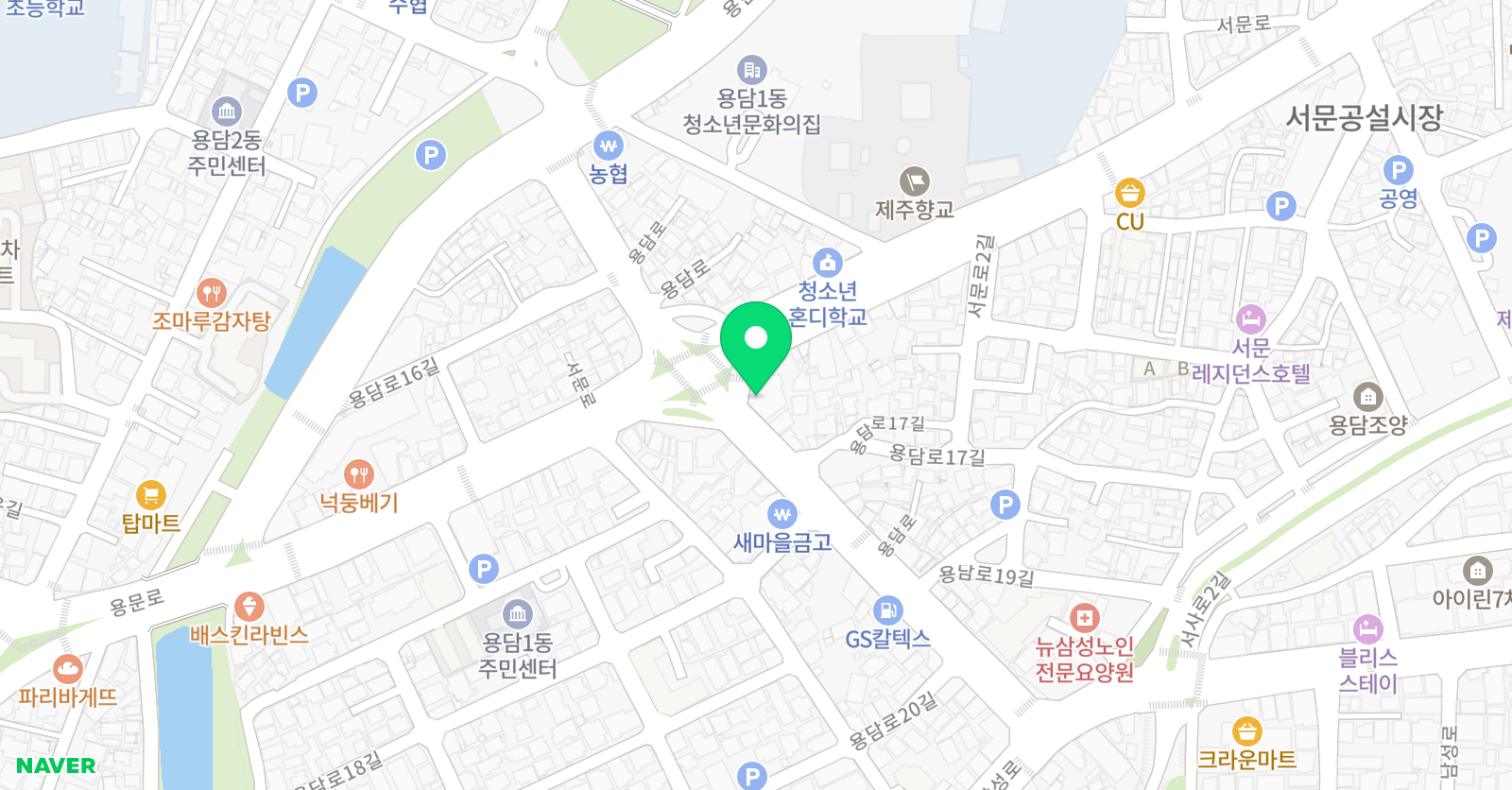 코리아 태권도 위치
