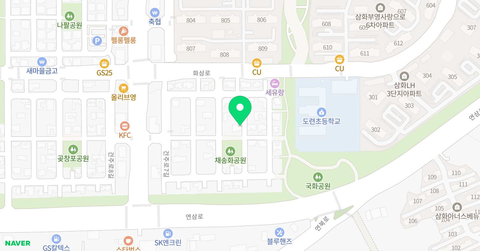 스마트해법 수학 아름수학교실 위치