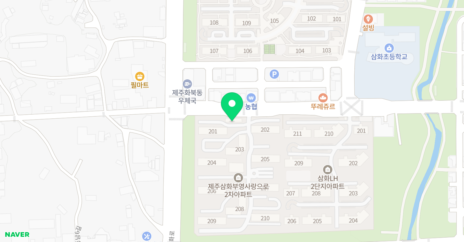 한우리 독서토론논술 삼화홈교실 학원 위치