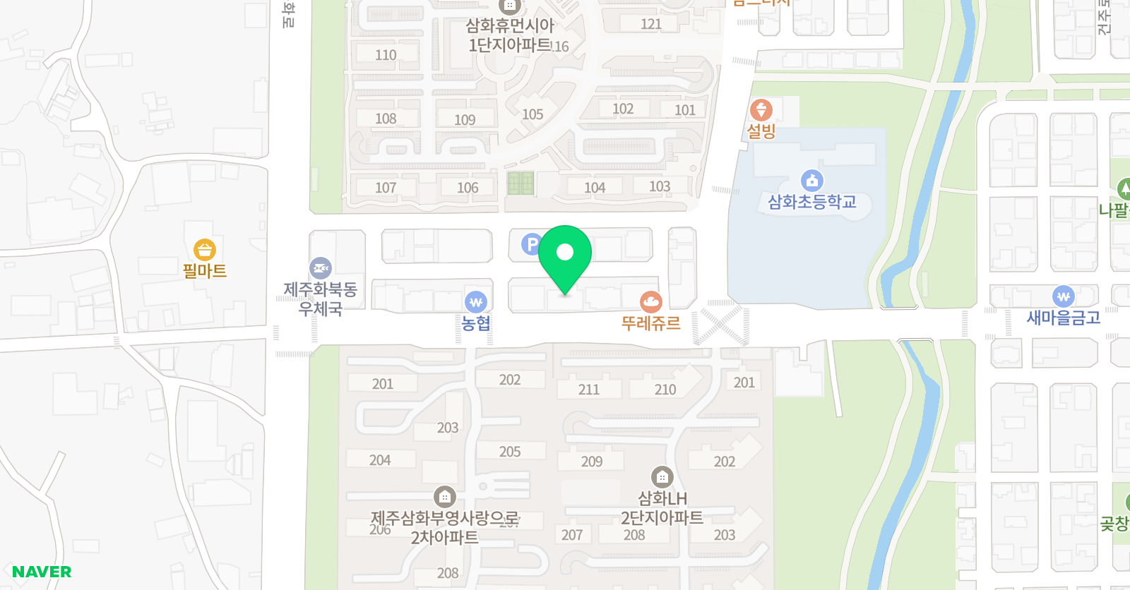 제니잉글리쉬 어학원 삼화캠퍼스 위치