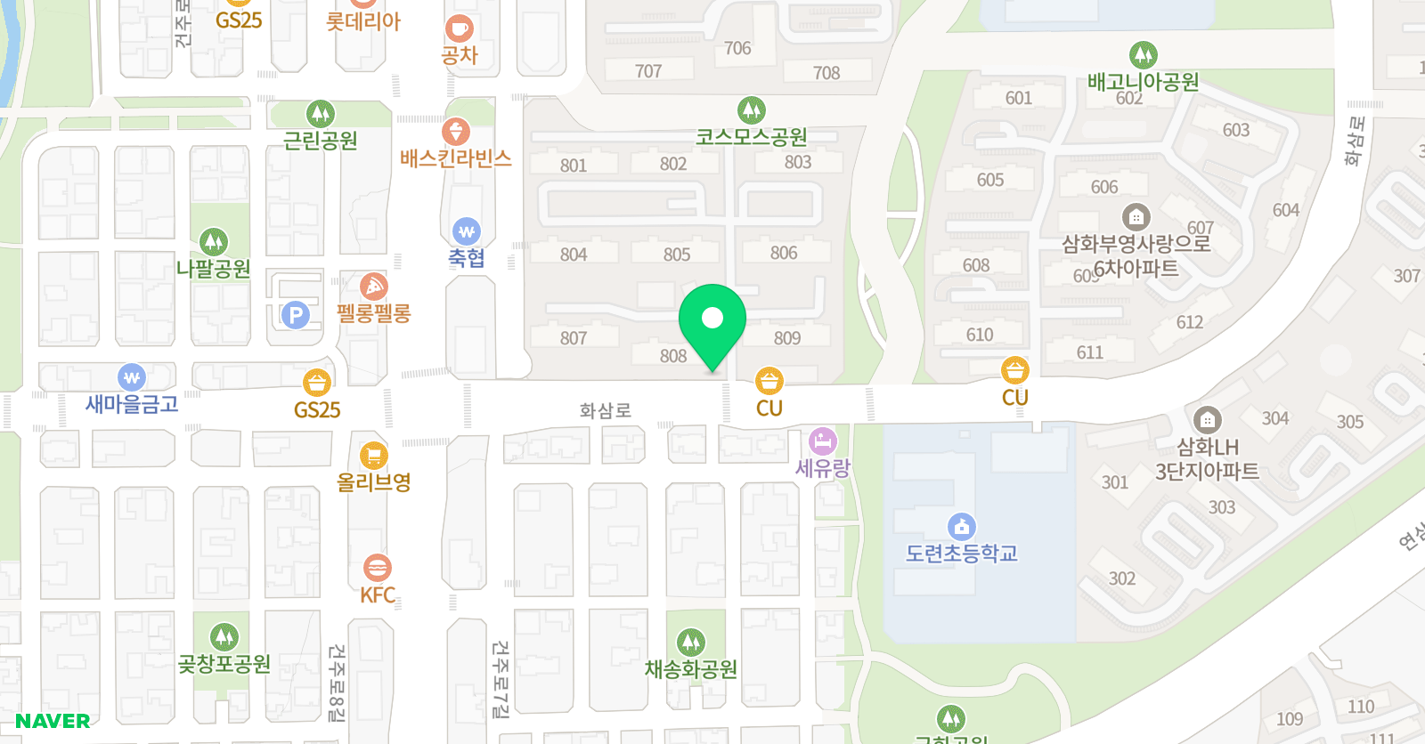 셀파 우등생 교실 도련초 교실 위치
