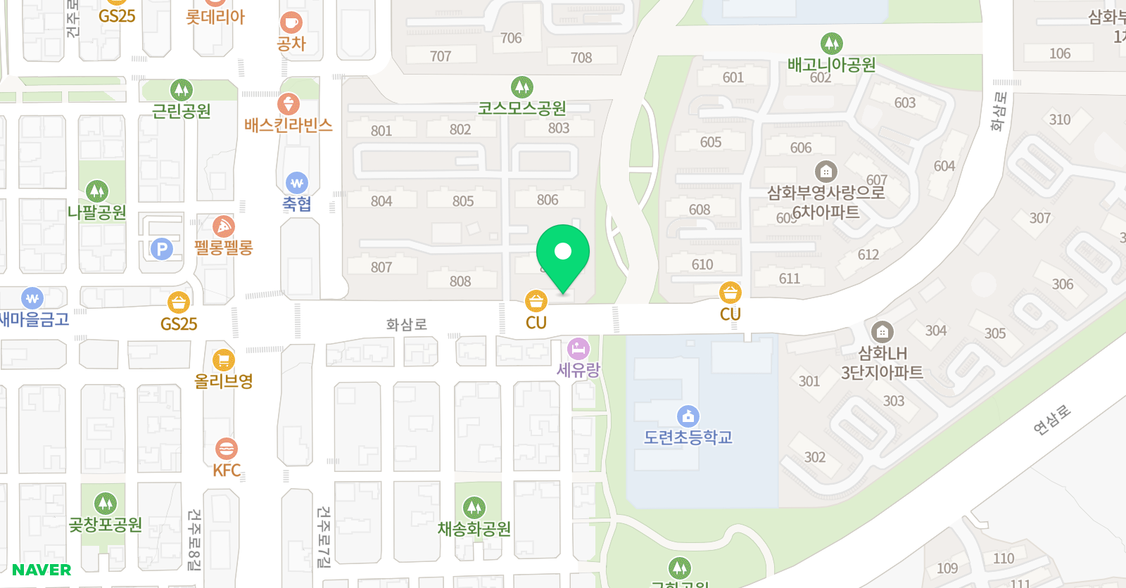 세계로 태권도 위치