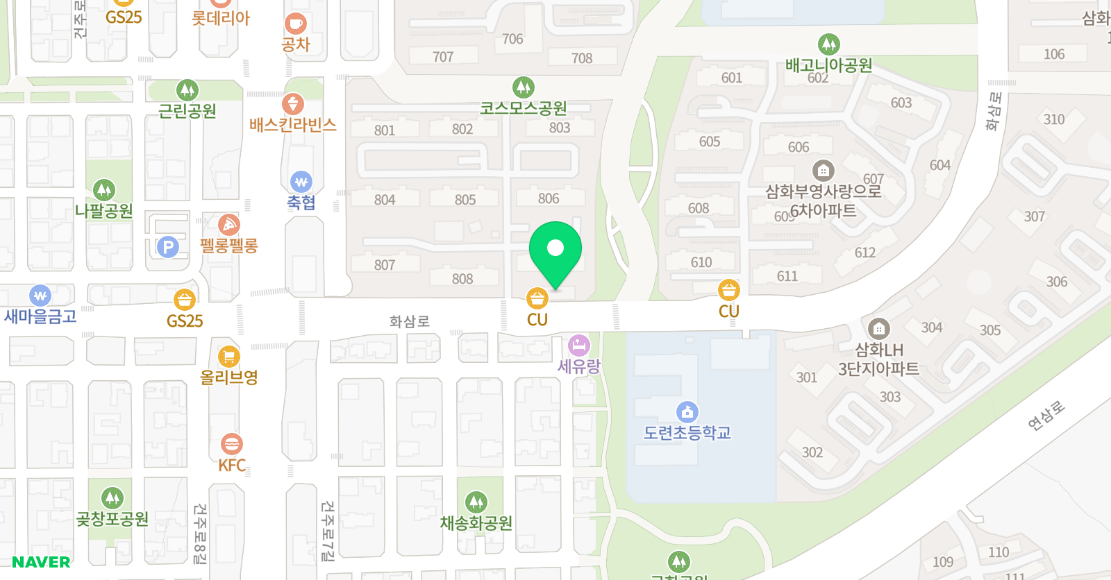삼화바스키즈 미술학원 위치