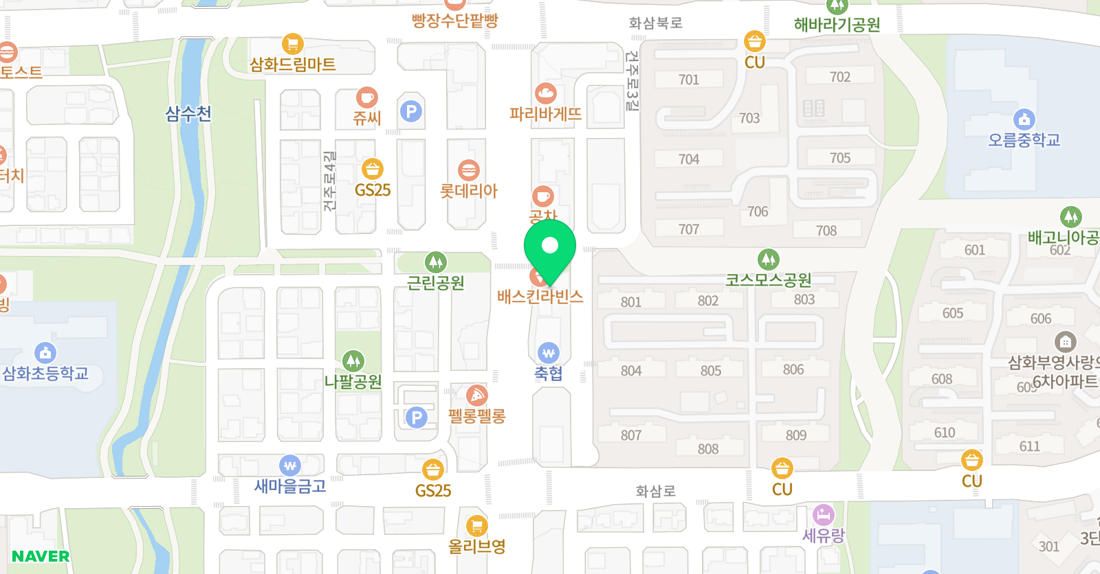 뉴턴 수학과학학원 위치