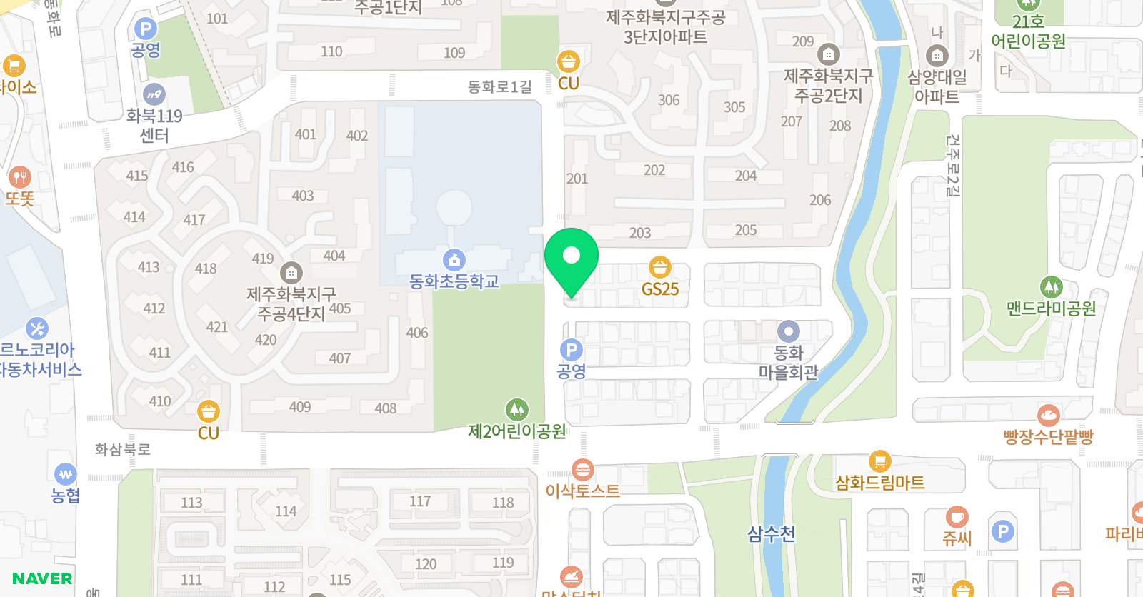 라온 수학교실 위치