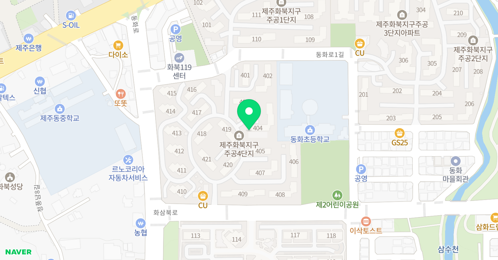 제나스 영어 위치