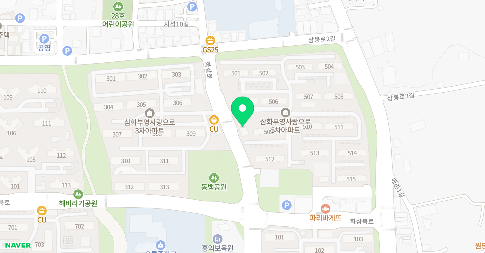 뮤직플람 음악학원 위치